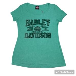 Harley-Davidson BLING Bert's Black Widow T-shirt